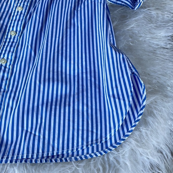 Ralph Lauren Polo striped off shoulder shirt dress NWT - Picture 8 of 11